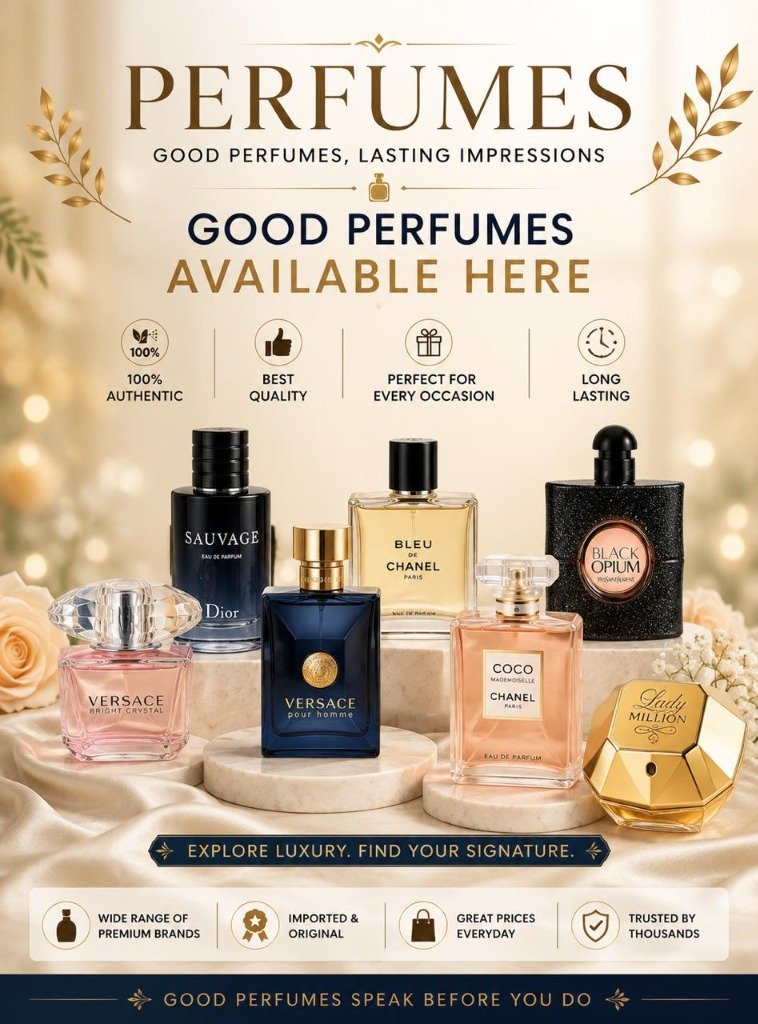 Perfumes Good Perfumes Lasting Impressions - Sauvage, Chanel, Versace, Black Opium